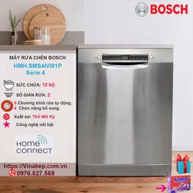 Máy Rửa Chén Bosch SMS4IVI01P Serie 4