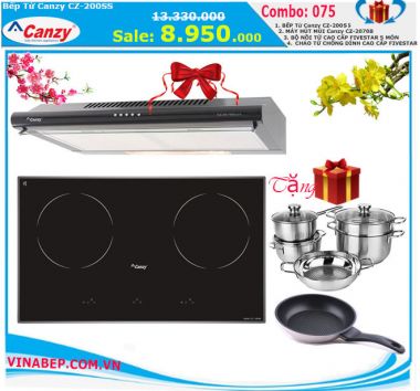 Combo 075 Bếp Từ Canzy CZ-200SS