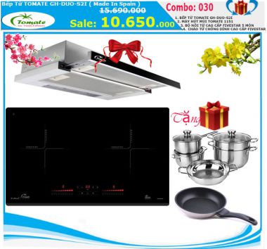 Combo 030 Bếp Từ Tomate GH-DUO-S2I