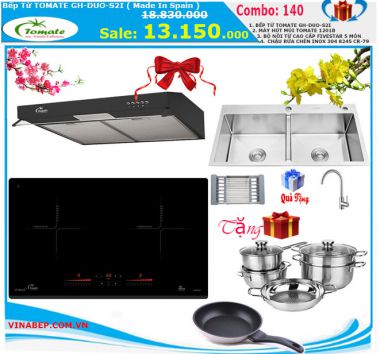 Combo 140 Bếp Từ Tomate GH-DUO-S2I